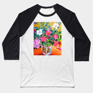 Floral Still Life Baseball T-Shirt